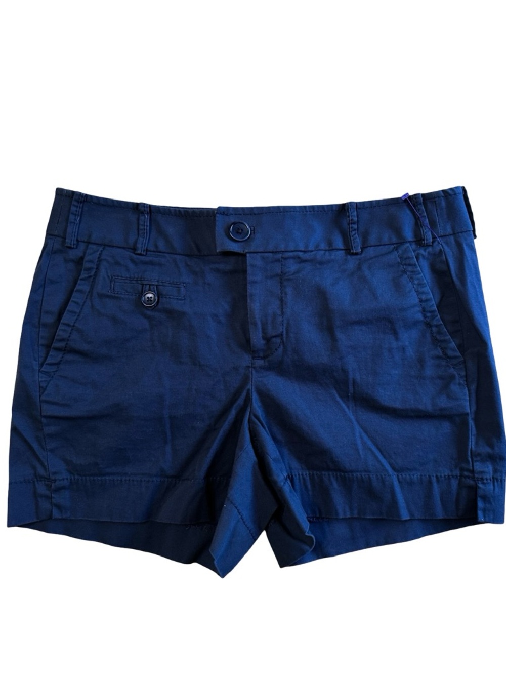 Banana Republic Martin Fit Blue Chino Shorts Size 6P Stretch 4” Inseam Summer